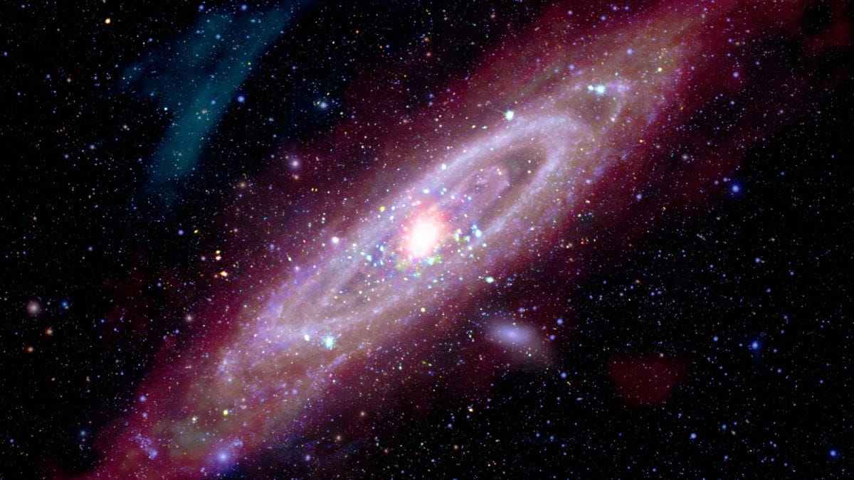 Multi-Wavelength Image of Andromeda Galaxy